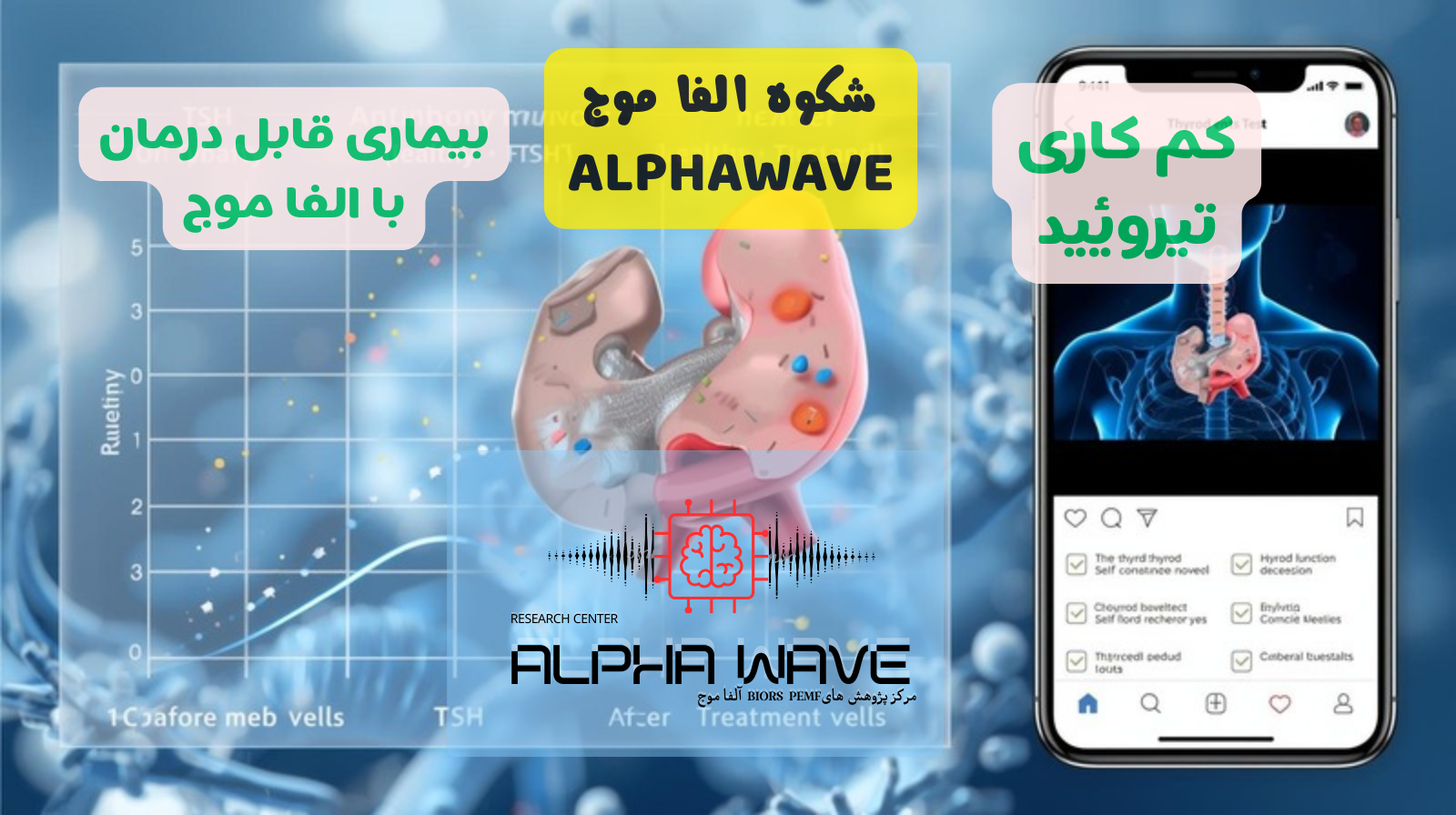 درمان کم کاری تیروئید | بازسازی کامل غده تیروئید | کلینیک الفا موج